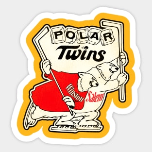 Defunct Winston Salem Polar Twins Hockey Team Sticker